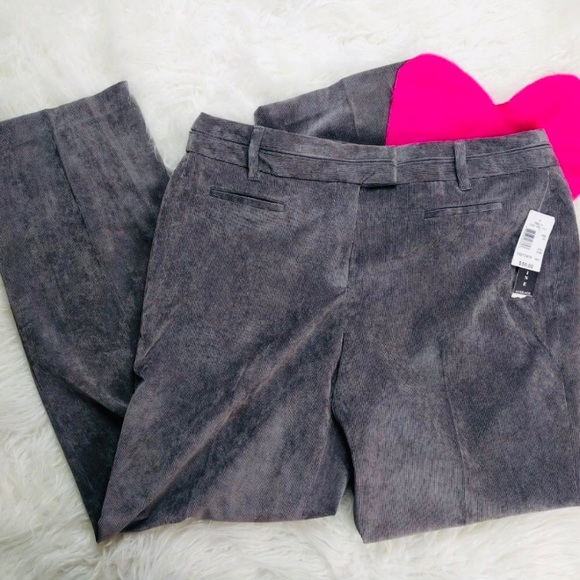 Larry Levine Pants - @ Larry Levine sz 14 Grey Straight Pants Corduroy